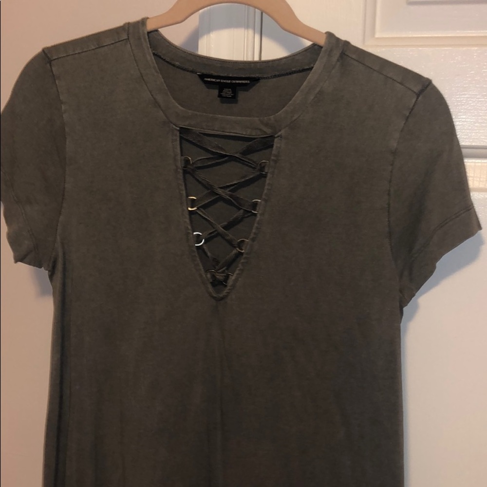 american eagle army green cross cross dress